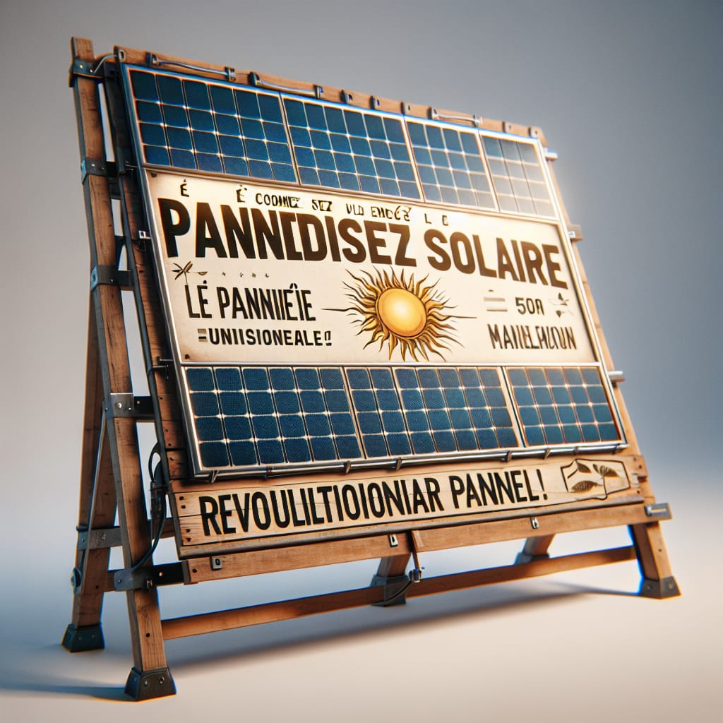 “Économisez de l’énergie avec le panneau solaire révolutionnaire Solar Pannel !” “Économisez de l’énergie avec le panneau solaire révolutionnaire Solar Pannel !”