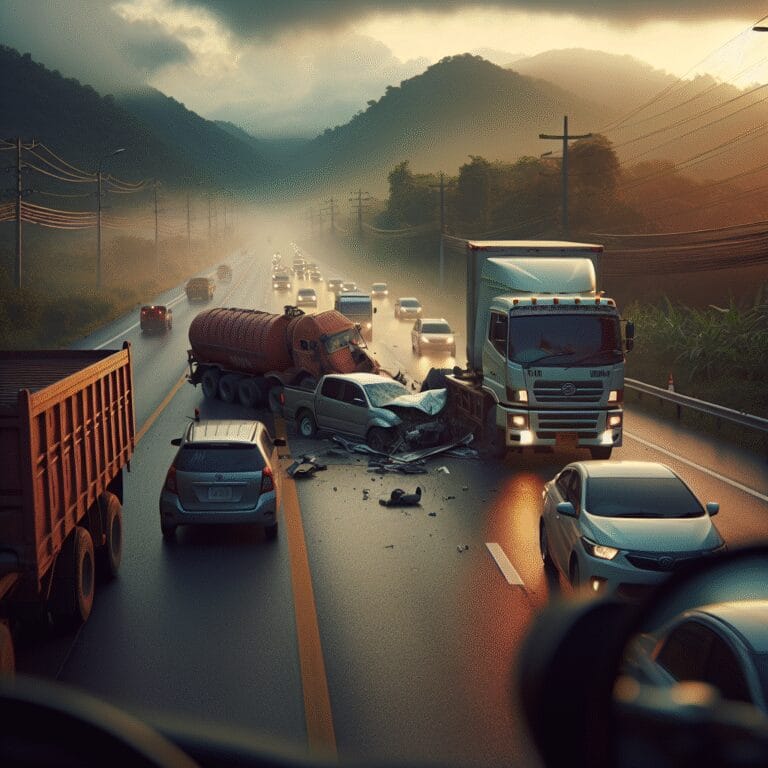 “Sur les routes de Thaïlande : un accident insolite et des rencontres inoubliables en camion aménagé