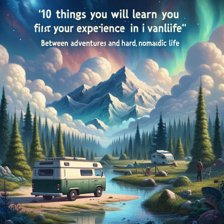 “10 choses que vous apprendrez lors de votre première expérience en vanlife : entre aventures et galères, la vie nomade n