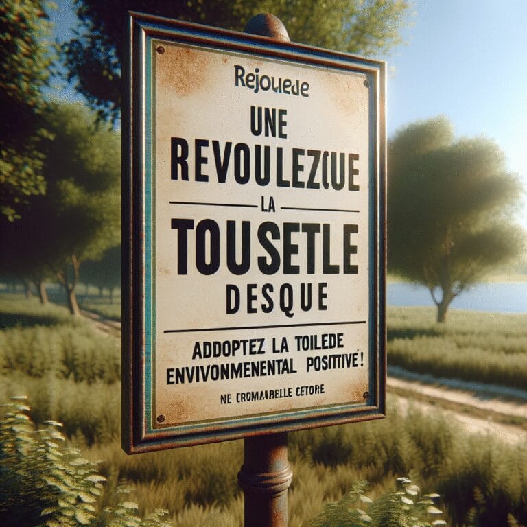 “Une révolution écologique : adoptez la toilette sèche pour un impact environnemental positif ! “