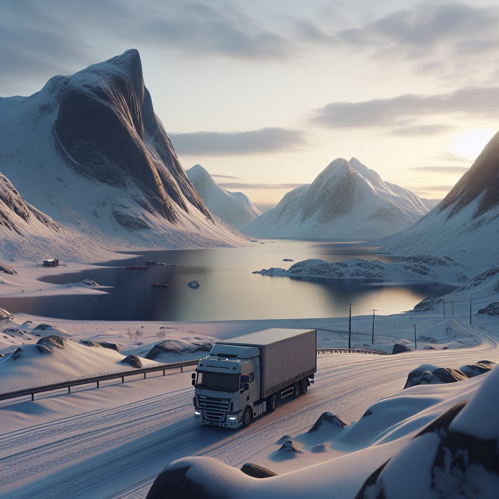 « Dans les montagnes enneigées de Norvège, notre camion nous réserve une surprise glaciale » « Dans les montagnes enneigées de Norvège, notre camion nous réserve une surprise glaciale »