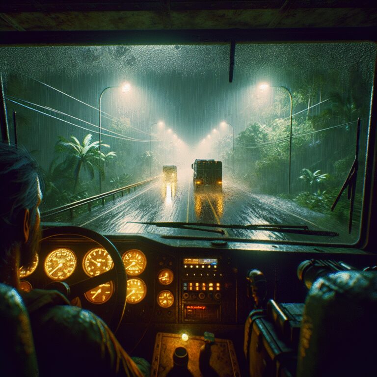 “Rouler vers l’inconnu : une nuit mouvementée en camion au coeur de la jungle brésilienne”