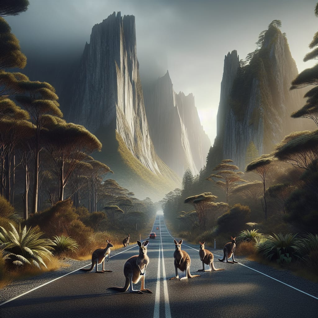 « Sur les routes sauvages de Nouvelle-Zélande : entre kangourous et falaises vertigineuses » « Sur les routes sauvages de Nouvelle-Zélande : entre kangourous et falaises vertigineuses »