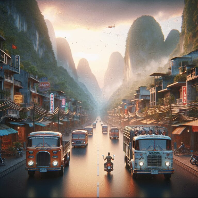 “Sur la route des merveilles : un road-trip mouvementé en camion aménagé au Vietnam”