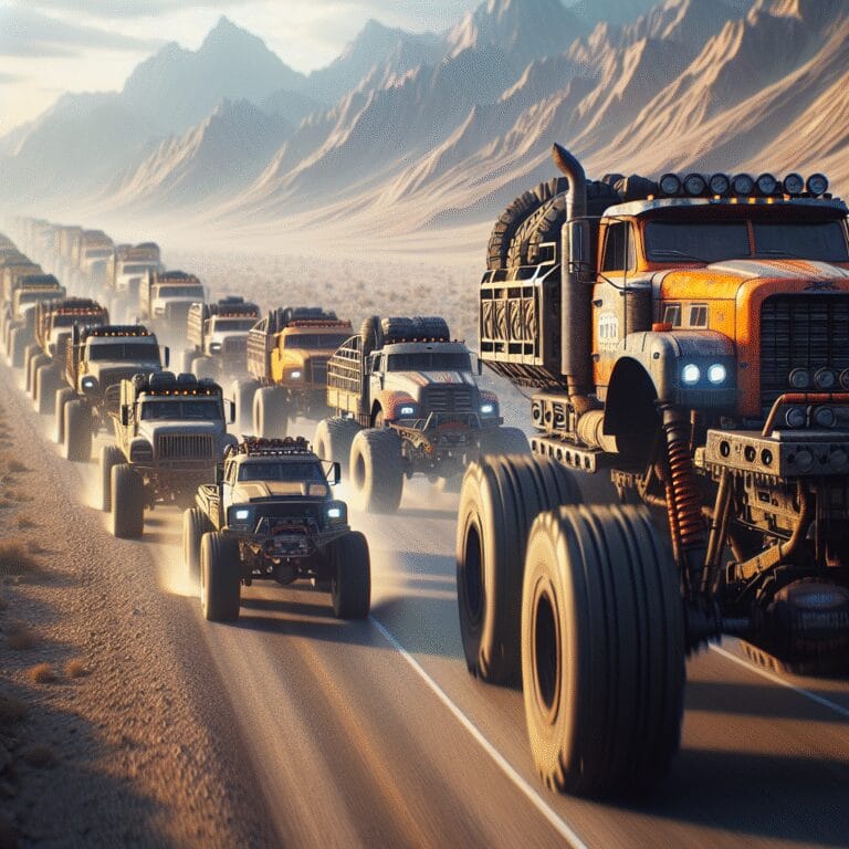 “Le grand périple des camions poids lourd 4×4 : quand l’aventure prend le volant !”