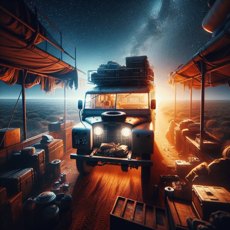 “L’aventure au bout du monde : une nuit mémorable dans notre camion au coeur de l’Afrique”