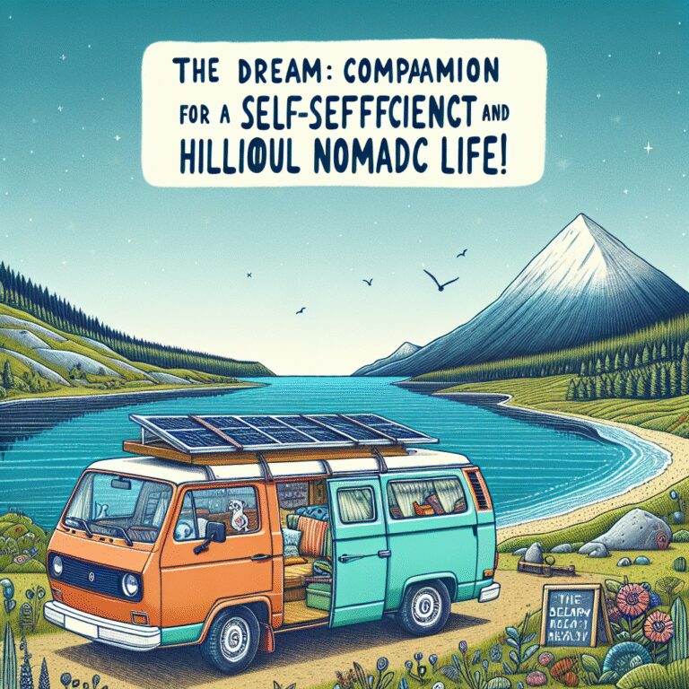 “Le van : le compagnon idéal pour une vie nomade autonome et hilarante !”