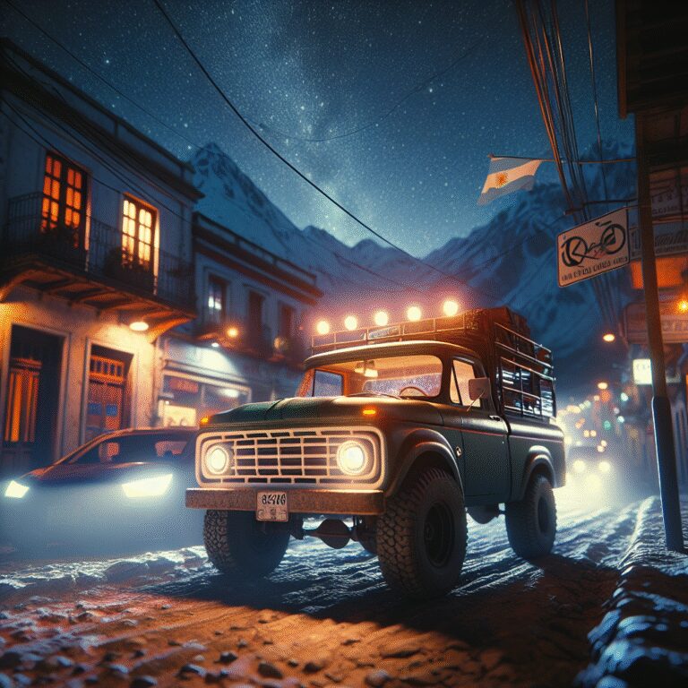 “Rouler vers l’inconnu : une nuit mouvementée en Argentine dans notre camion aménagé”