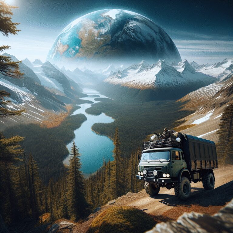 “En route vers l’aventure : le tour du monde en camion poids lourd 4×4 expedition ! Parce que même