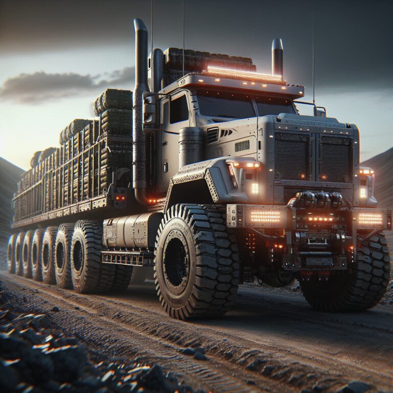 “Un camion poids lourd 4×4 prêt à conquérir le monde : l’odyssée d’un amén
