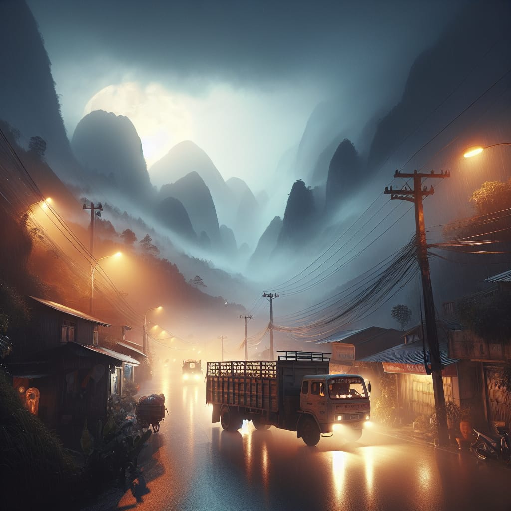 « Une nuit mouvementée dans les montagnes du Vietnam en camion aménagé » « Une nuit mouvementée dans les montagnes du Vietnam en camion aménagé »