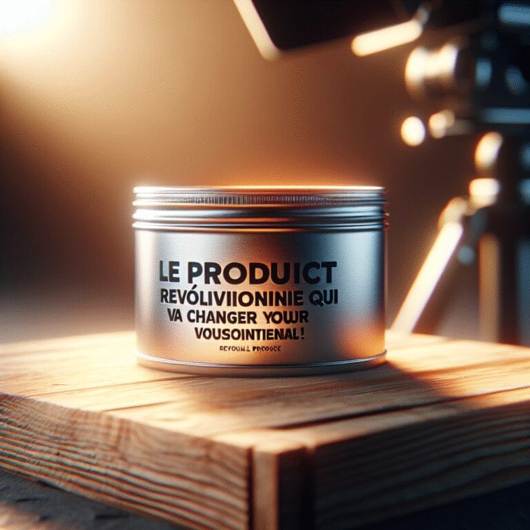“Le produit révolutionnaire qui va changer votre quotidien !”