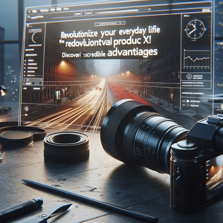 “Révolutionnez votre quotidien avec le produit révolutionnaire X ! Découvrez ses incroyables avantages”