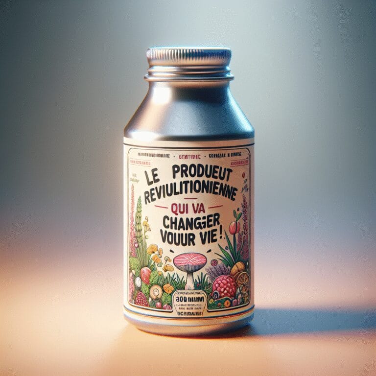 “Le produit révolutionnaire qui va changer votre vie !”