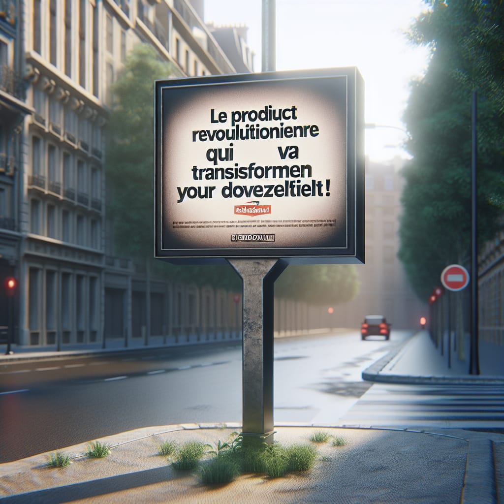“Le produit révolutionnaire qui va transformer votre quotidien !” “Le produit révolutionnaire qui va transformer votre quotidien !”