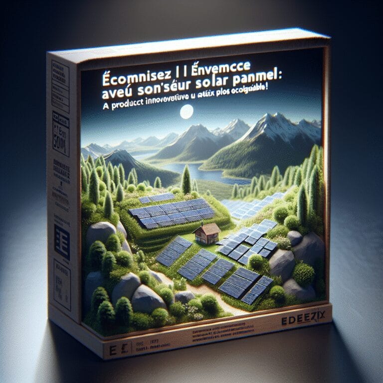 “Économisez de l’énergie avec Solar Pannel : un produit innovant pour un avenir plus écologique !”