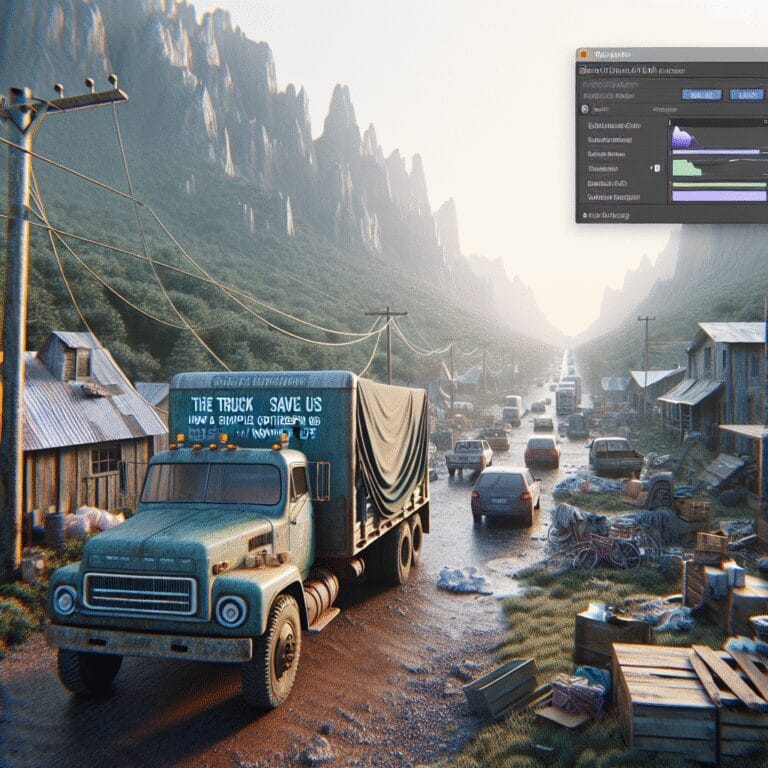 “Le camion qui nous a sauvés : comment une simple pince à linge changea notre vie nomade”