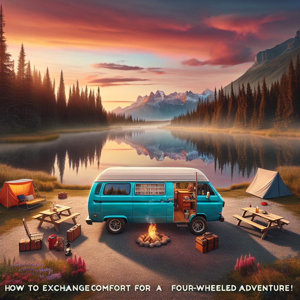 “La vanlife, ou comment troquer le confort pour l’aventure sur quatre roues!” “La vanlife, ou comment troquer le confort pour l’aventure sur quatre roues!”