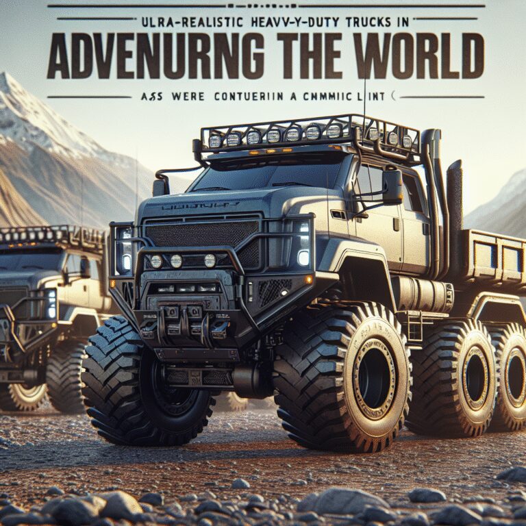 “Les camions poids lourd 4×4 en mode aventurier : à la conquête du monde !”