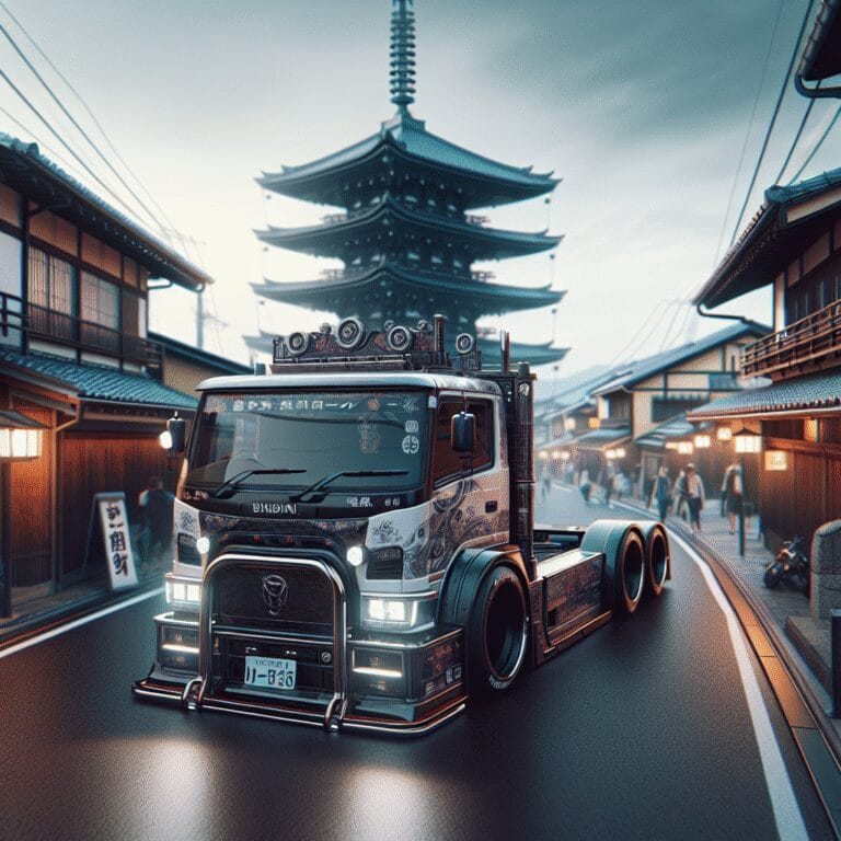 “Bienvenue à bord : une journée mouvementée et surprenante en camion aménagé au Japon.”