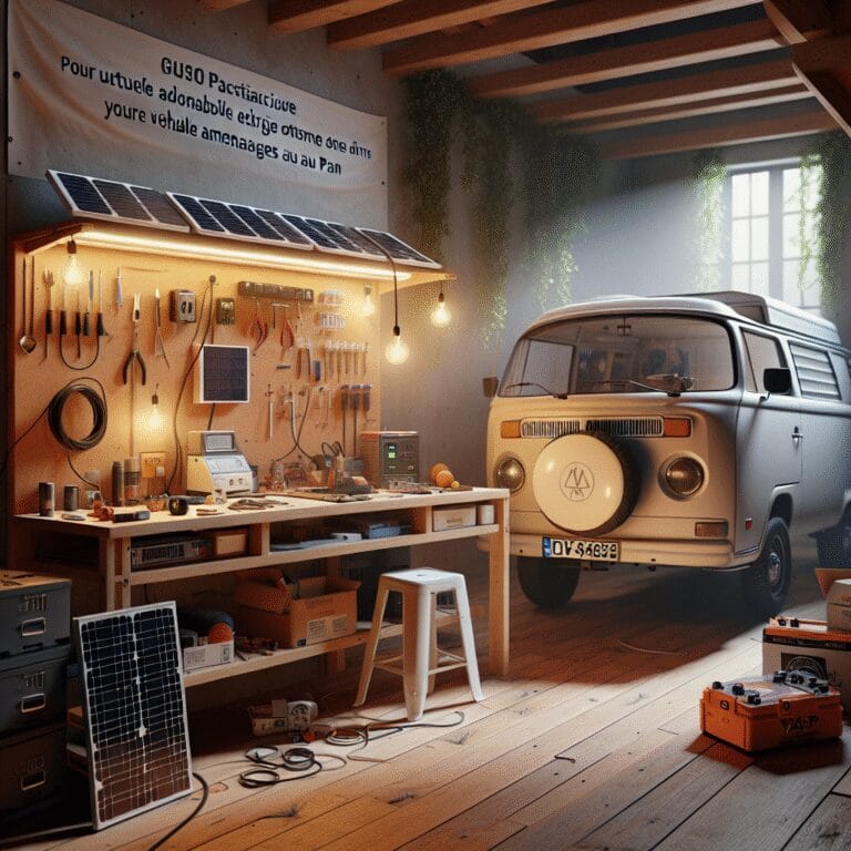 “Guide pratique : TUTO AUTO CONSTRUCTION pour une autonomie électrique optimale dans votre véhicule aménagé grâce au pan
