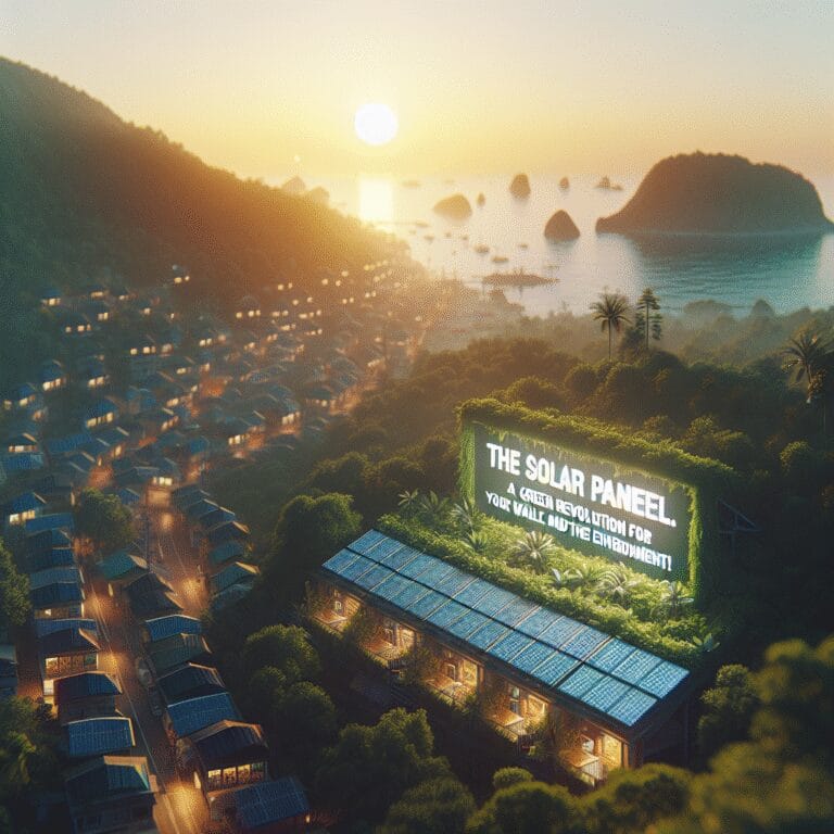“Le Solar Panel : la révolution verte pour votre portefeuille et l’environnement !”