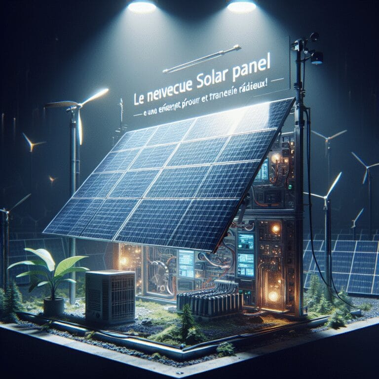 “Le nouveau Solar Panel : une énergie propre et économique pour un avenir radieux!”