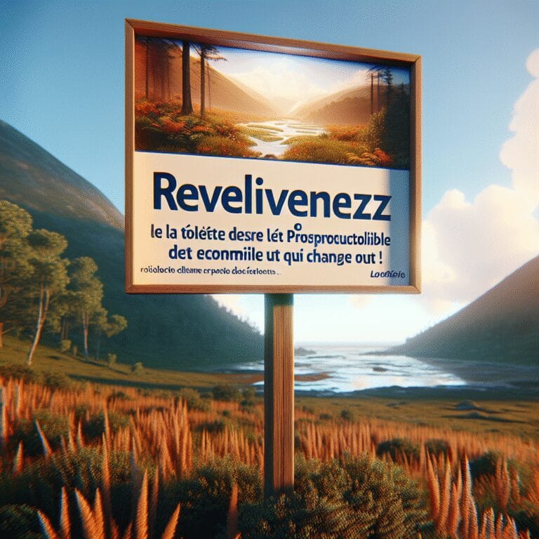 “Révolutionnez votre vie avec la toilette sèche : le produit écologique et économique qui change tout !”