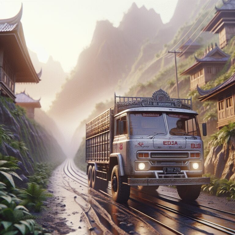 “Sur la route de l’aventure : un jour en camion aménagé en Indonésie”