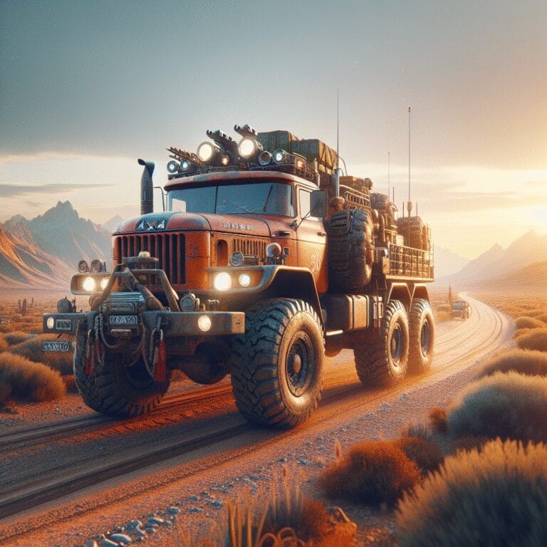 “Le tour du monde en mode mastodonte : les aventures hilarantes d’un camion poids lourd 4×4 en exp